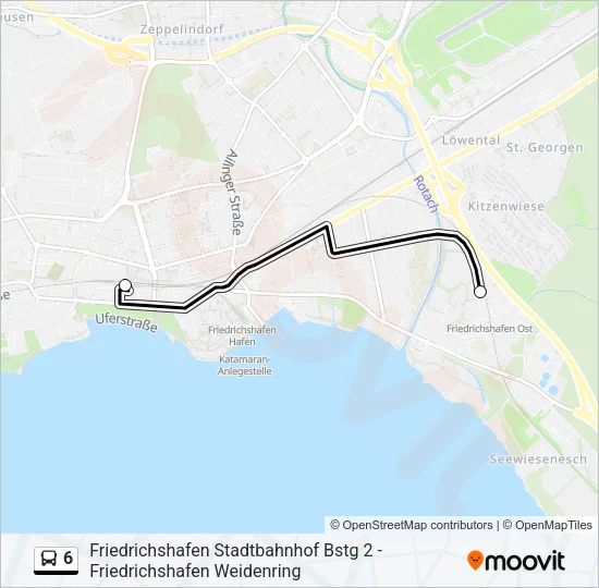 6 Bus Line Map