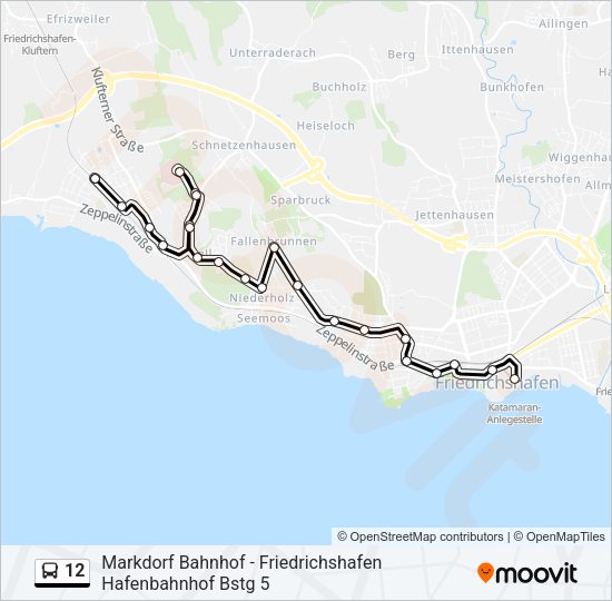 12 Bus Line Map