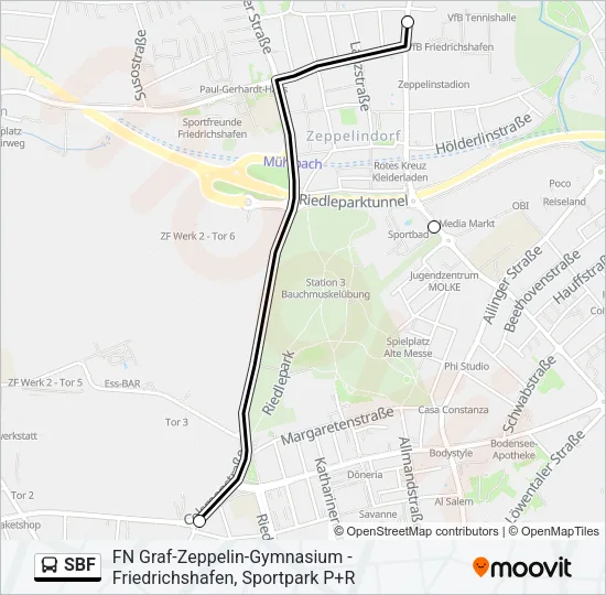 SBF Bus Line Map