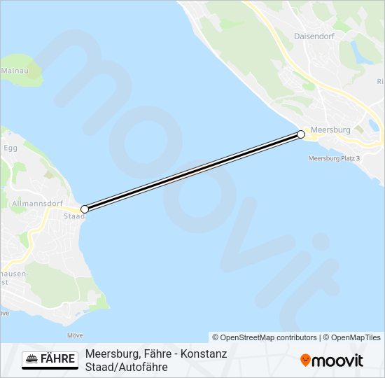 FÄHRE Ferry Line Map