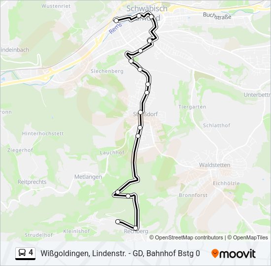 4 Bus Line Map