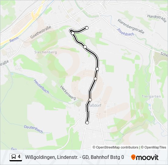 4 Bus Line Map