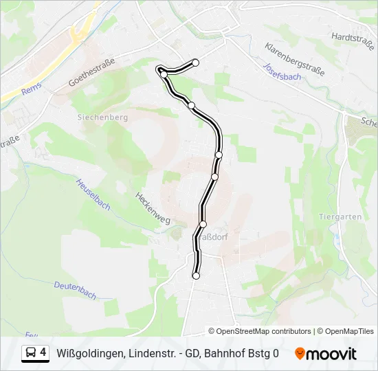 4 Bus Line Map