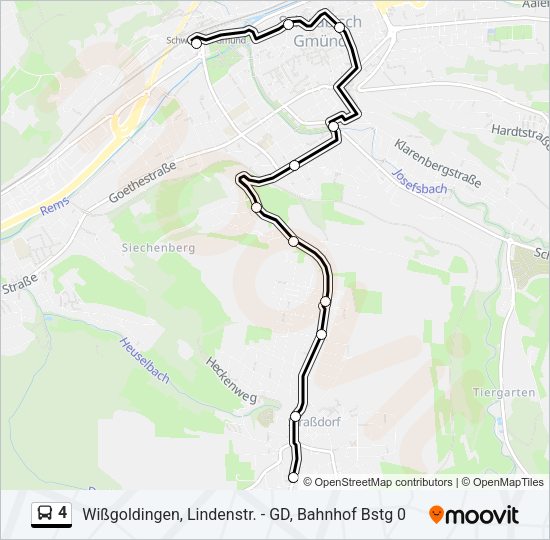 4 Bus Line Map