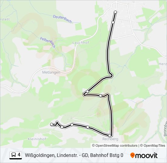 4 Bus Line Map