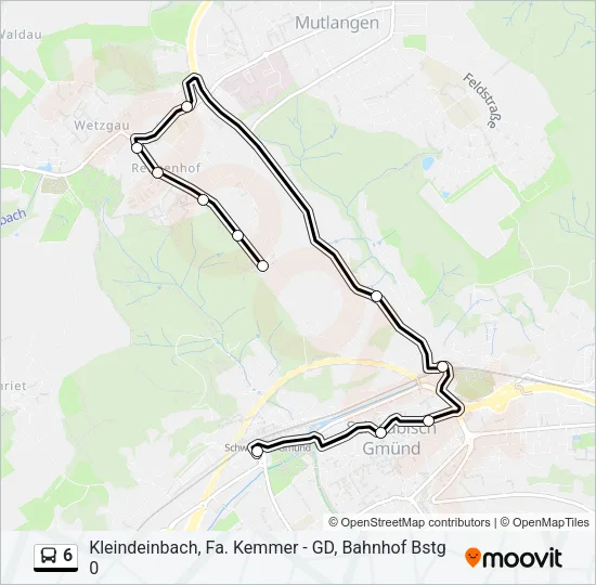 6 Bus Line Map