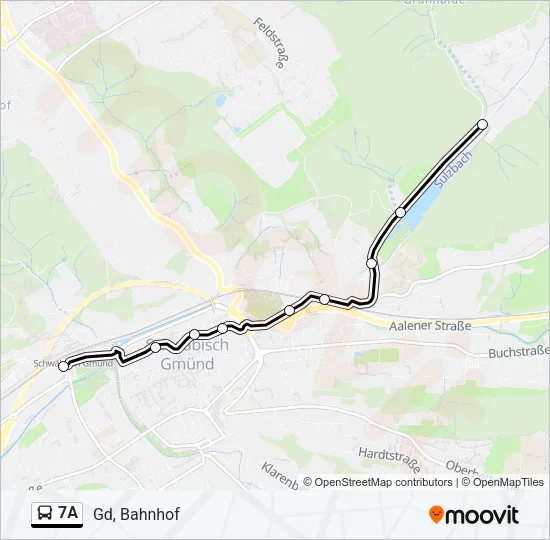 7A Bus Line Map