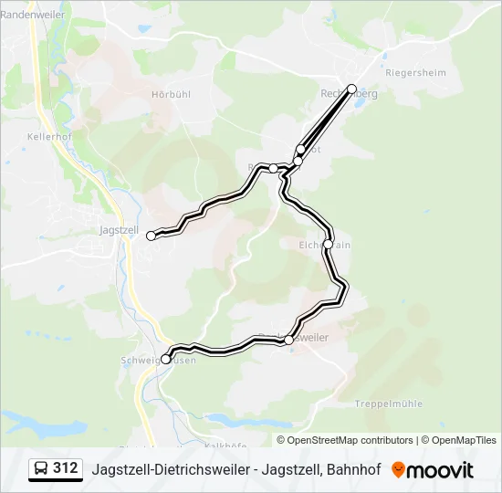 312 Bus Line Map