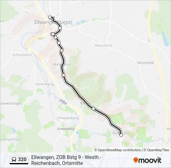 320 Bus Line Map