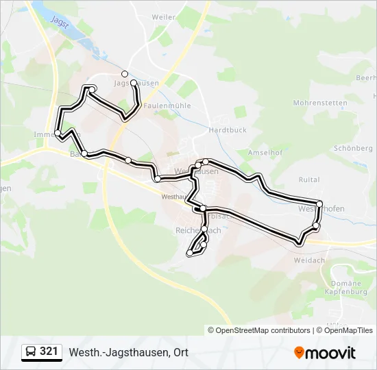 321 Bus Line Map