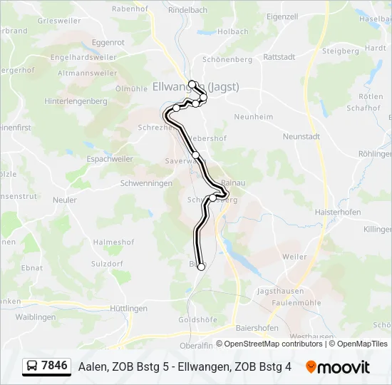 7846 Bus Line Map