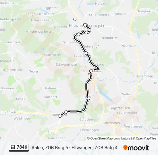 7846 Bus Line Map