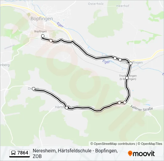 7864 Bus Line Map