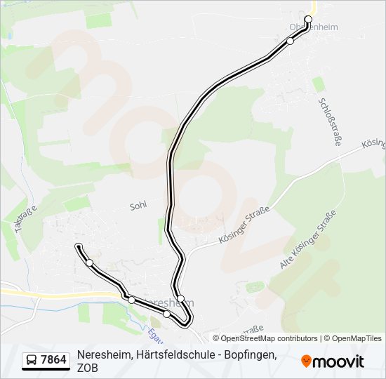 7864 Bus Line Map