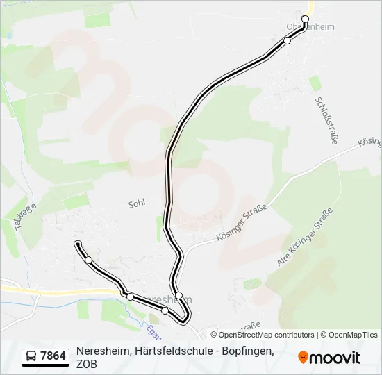 7864 Bus Line Map
