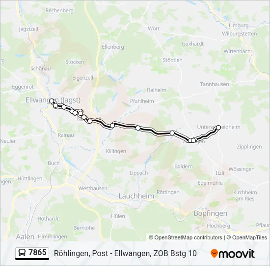 7865 Bus Line Map