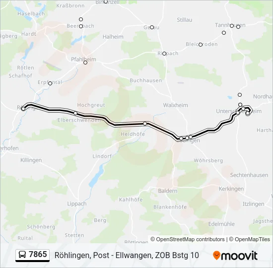 7865 Bus Line Map