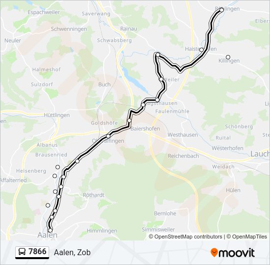 7866 Bus Line Map