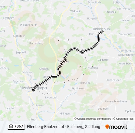 7867 Bus Line Map