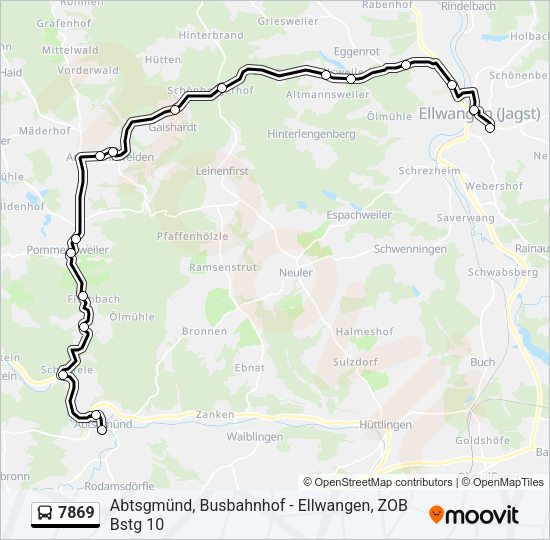 7869 Bus Line Map