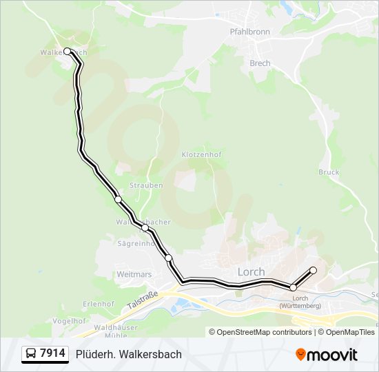 7914 Bus Line Map