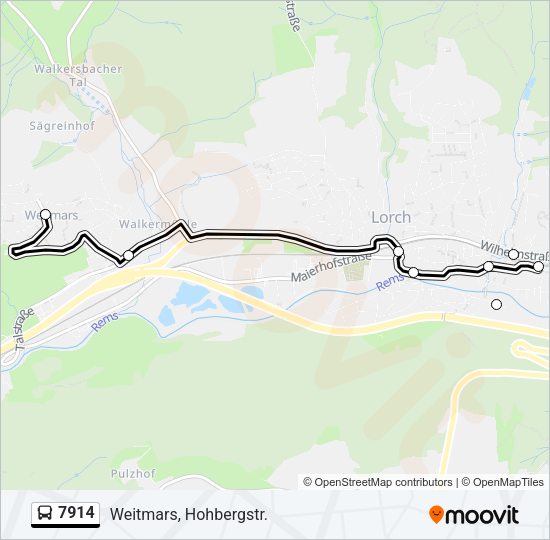 7914 Bus Line Map