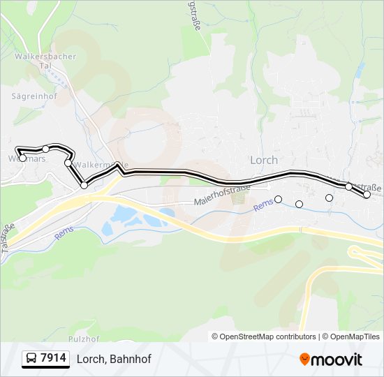 7914 Bus Line Map