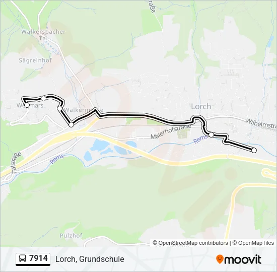 7914 Bus Line Map