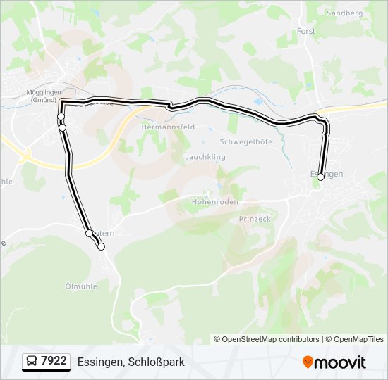 7922 Bus Line Map