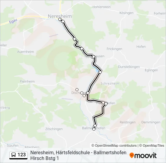123 Bus Line Map