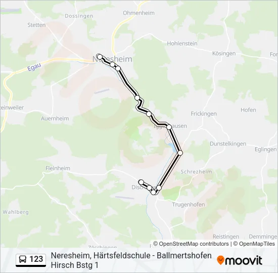 123 Bus Line Map