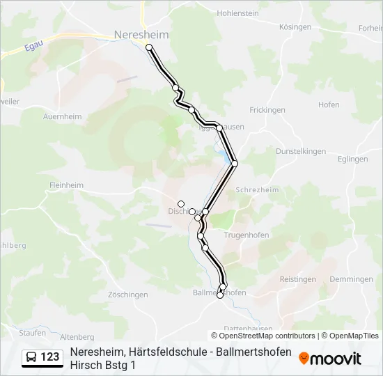123 Bus Line Map