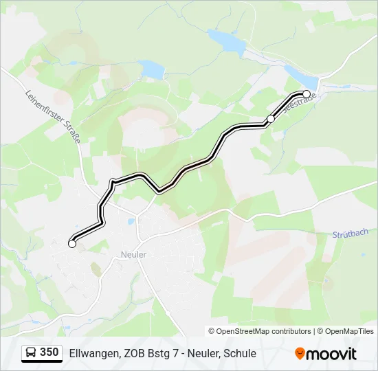 350 Bus Line Map