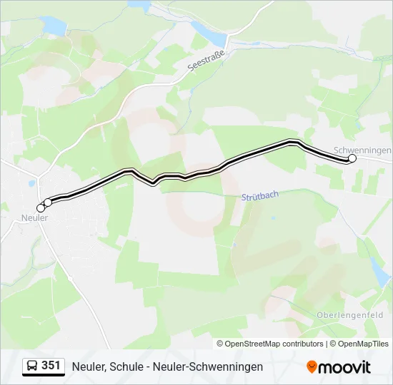 351 Bus Line Map