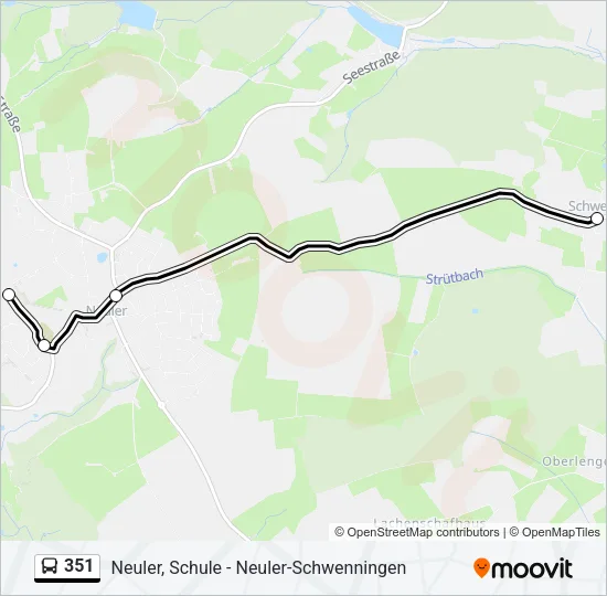 351 Bus Line Map