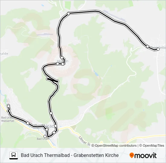 100/172/173 Bus Line Map