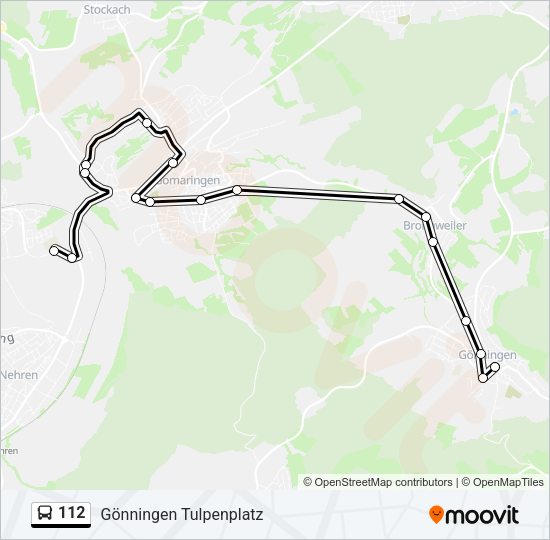 112 Bus Line Map