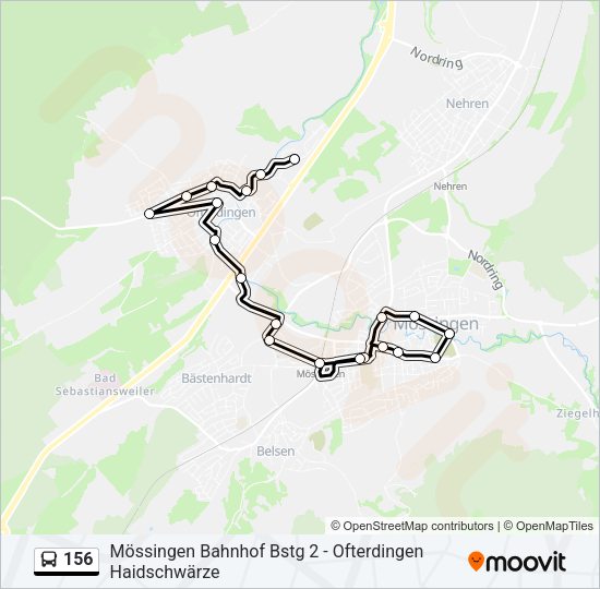 156 Bus Line Map