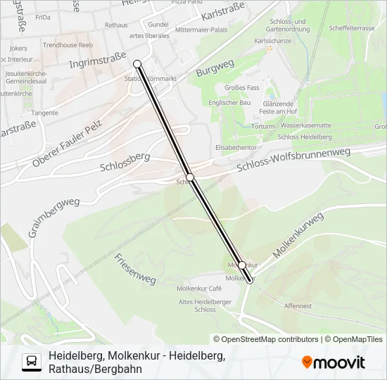 Автобус BUSERSATZVERKEHR: карта маршрута