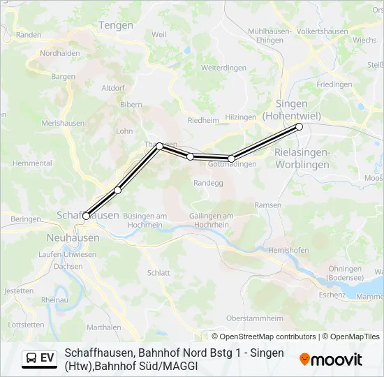 Buslinie EV Karte