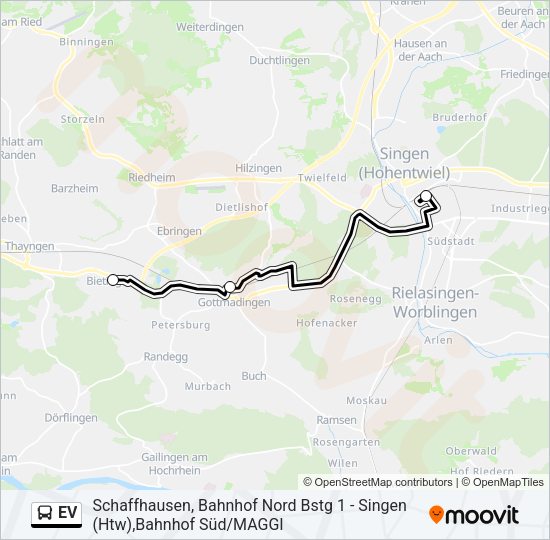 EV Bus Line Map