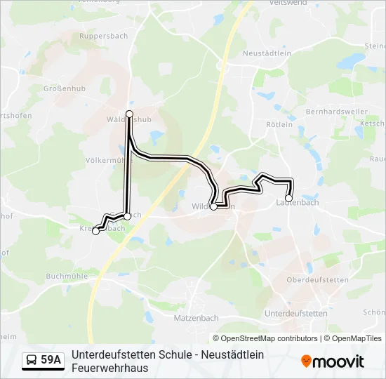 59A Bus Line Map