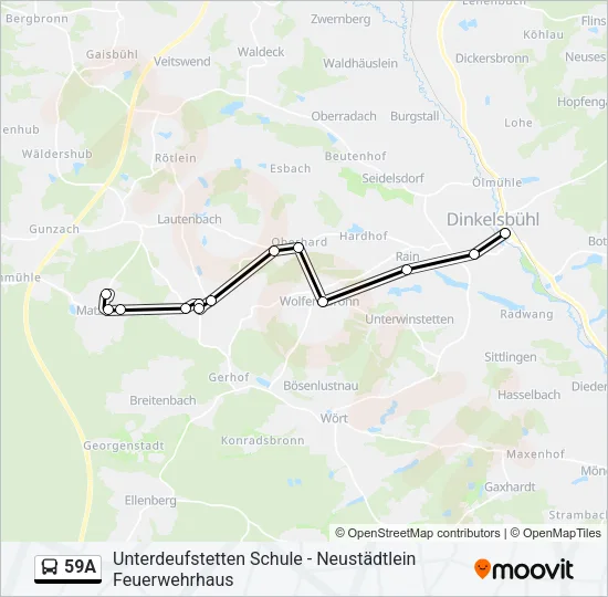 59A Bus Line Map