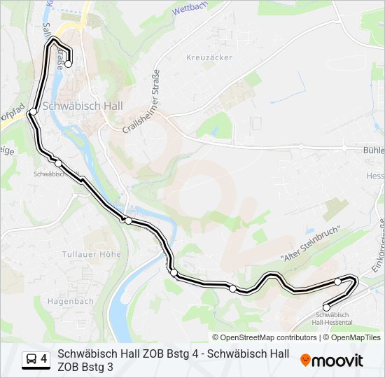 4 Bus Line Map