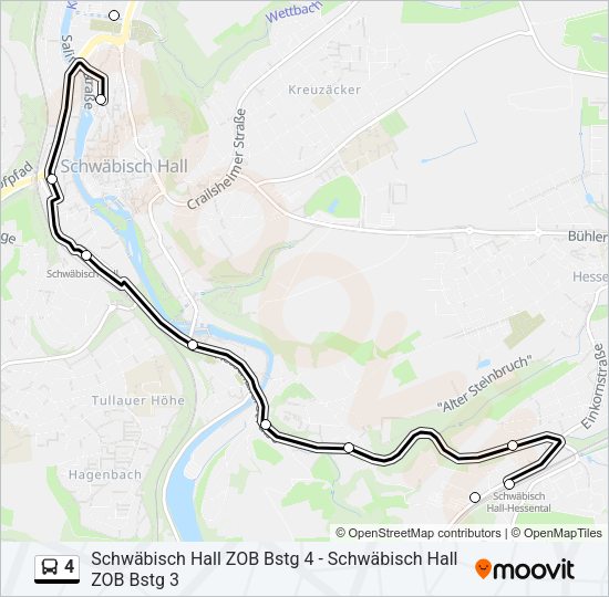 4 Bus Line Map