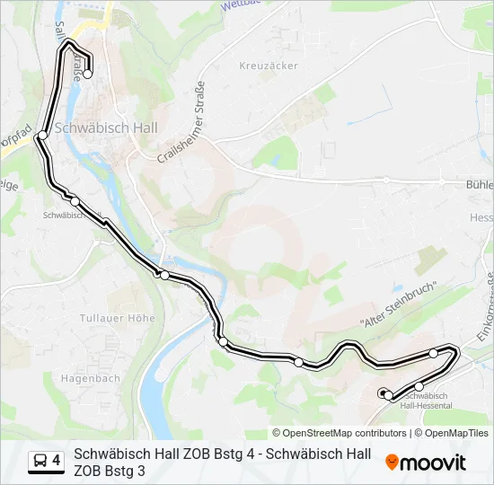 4 Bus Line Map