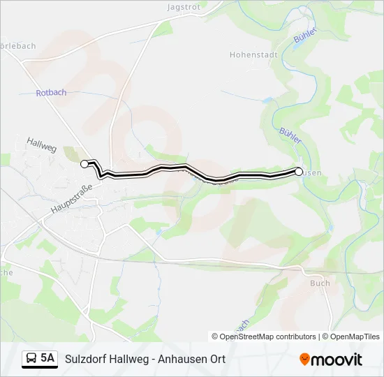 5A Bus Line Map