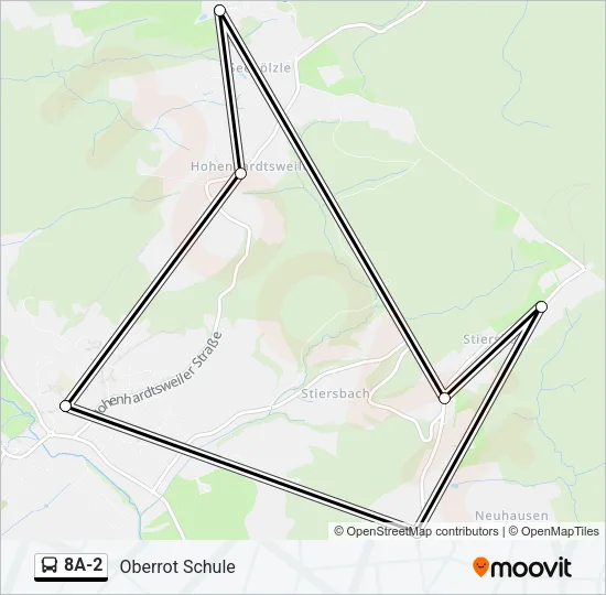 8A-2 Bus Line Map