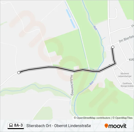 8A-3 Bus Line Map