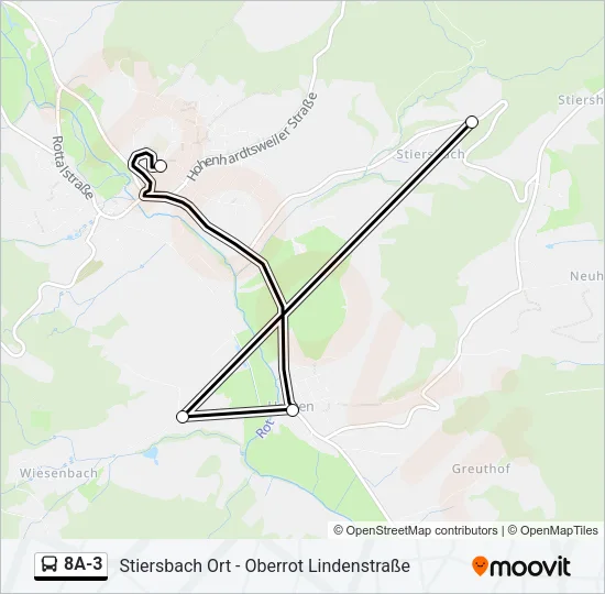 8A-3 Bus Line Map